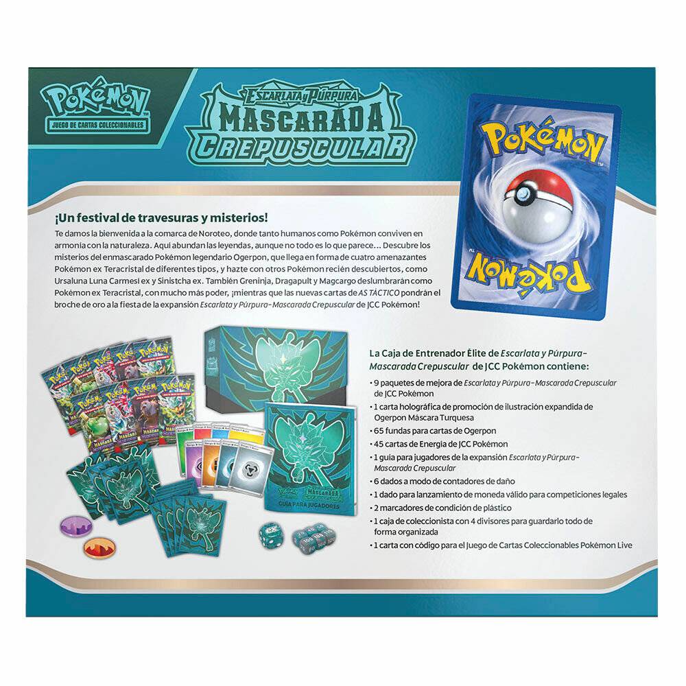 Spanisch Pokemon Scarlet & Purple Mascarada Crepuscular Sammelkartenspiel Fall
