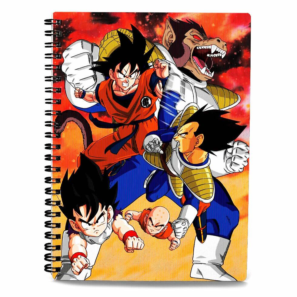 Dragon Ball Z Goku vs Vegeta A2 Notizbuch