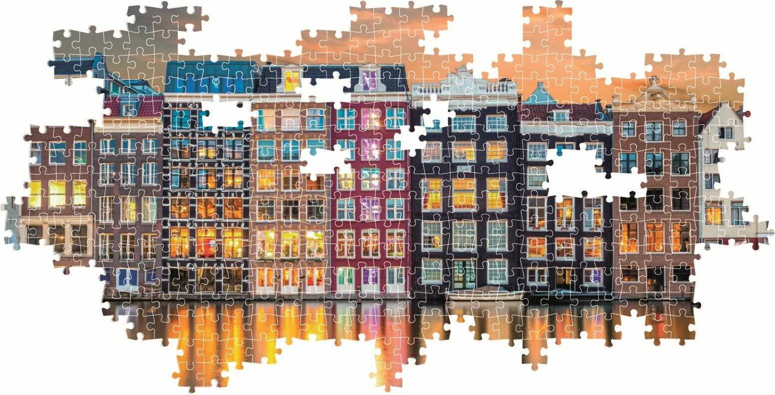 1000 Teile Panorama-Puzzle - Helles Amsterdam