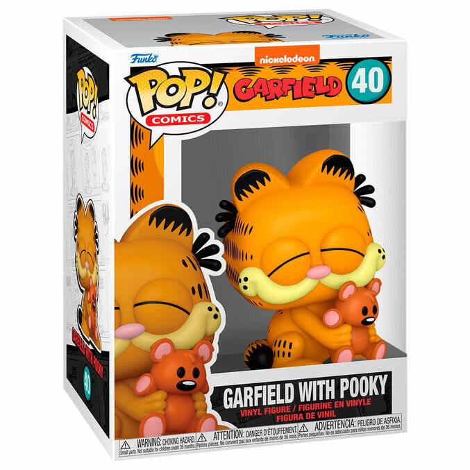 Garfield POP! Comics Vinyl Figur Garfield w/Pooky 9 cm