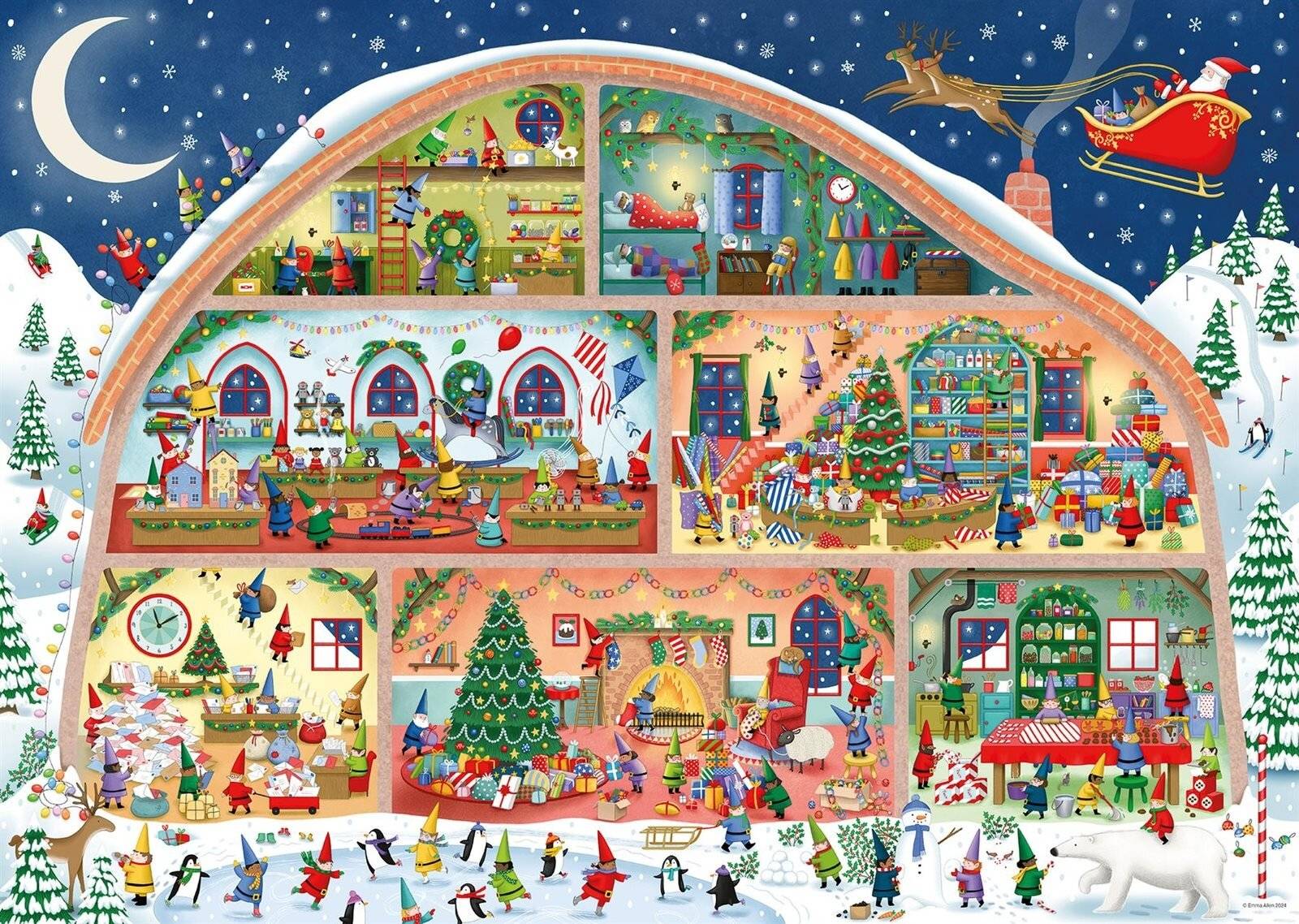 Original Ravensburger Quality Puzzle Santa's Workshop (1000 Teile)