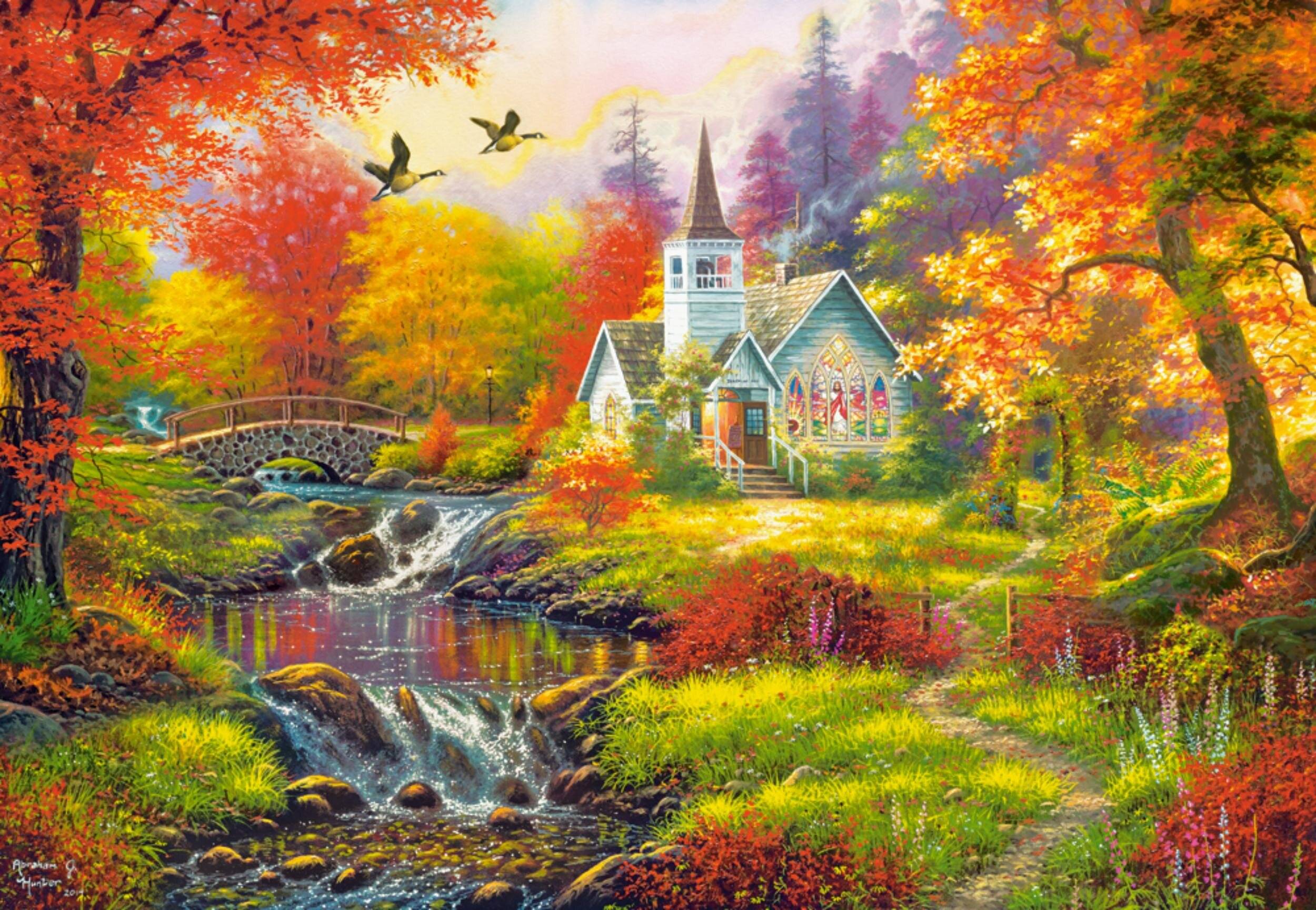 CASTORLAND Puzzle Herbststimmung 1000 Teile