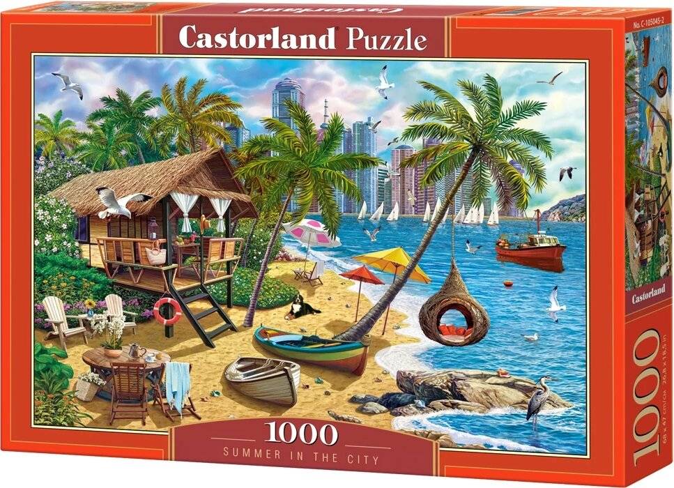 CASTORLAND Puzzle Sommer in der Stadt 1000 Teile