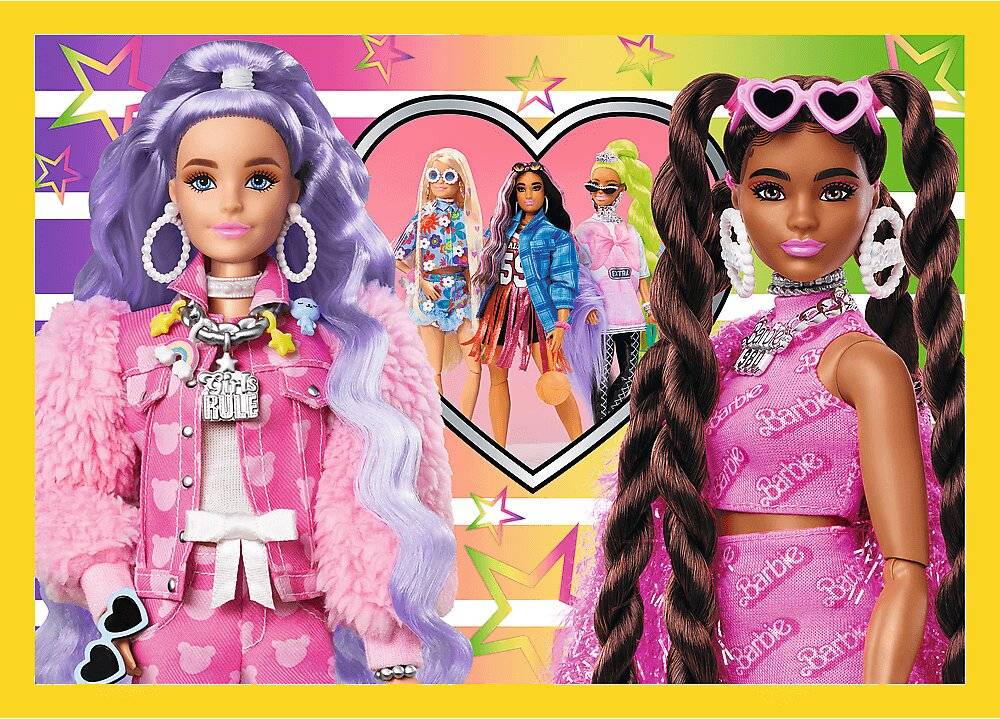 4 in 1 Puzzle Barbie 35,48,54,70 Teile