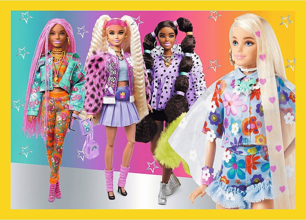4 in 1 Puzzle Barbie 35,48,54,70 Teile