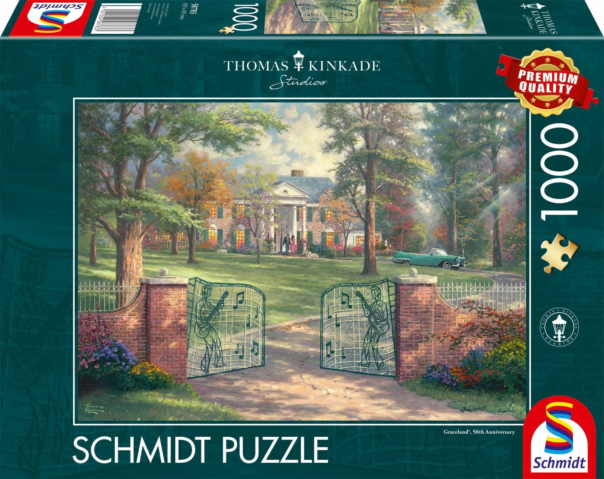 Graceland 50th Anniversary, Puzzle Thomas Kinkade 1.000 Teile