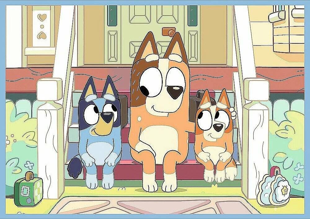 Bluey 4in1 Puzzle 12/15/20/24 Teile