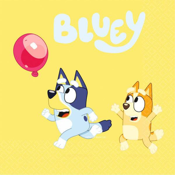16 Servietten Bluey 33 x 33 cm