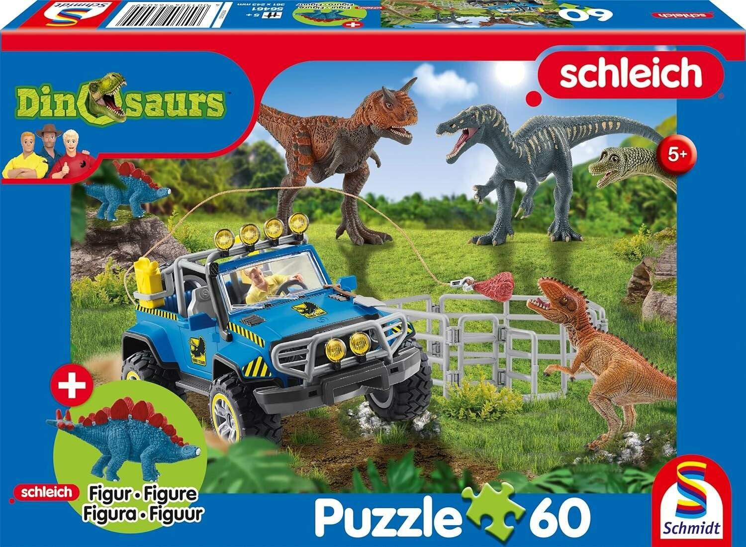 SCHMIDT Puzzle Schleich Prä historische Giganten 60 Teile + Schleich-Figur