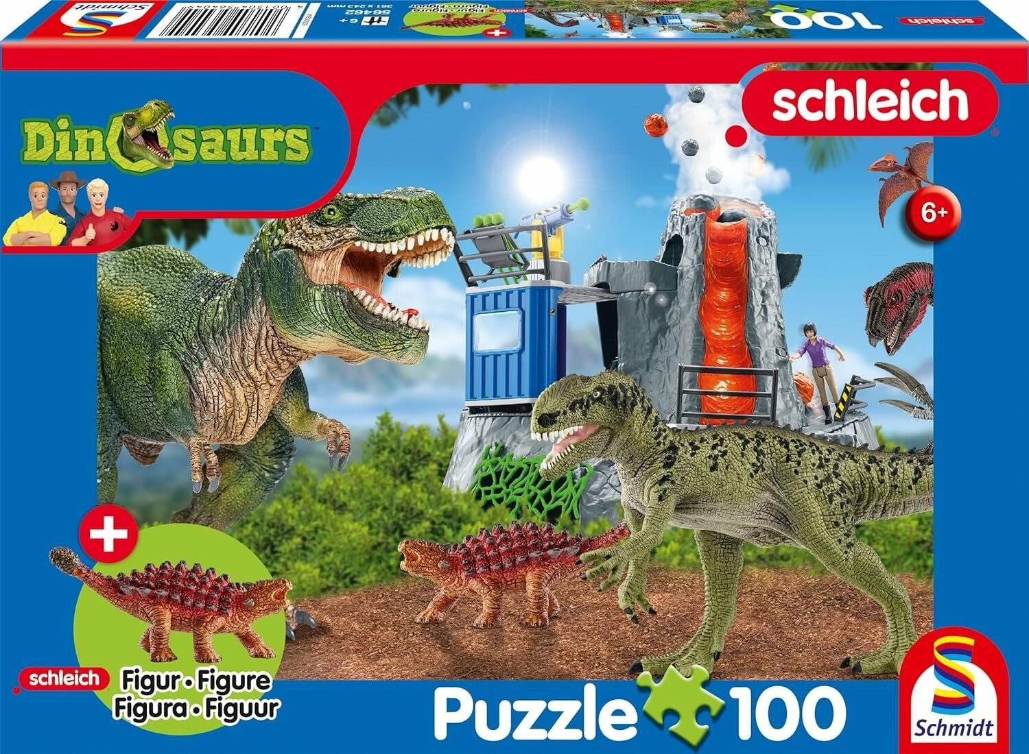 SCHMIDT Puzzle Schleich Dinosaurier von rechts 100 Teile + Schleich-Figur