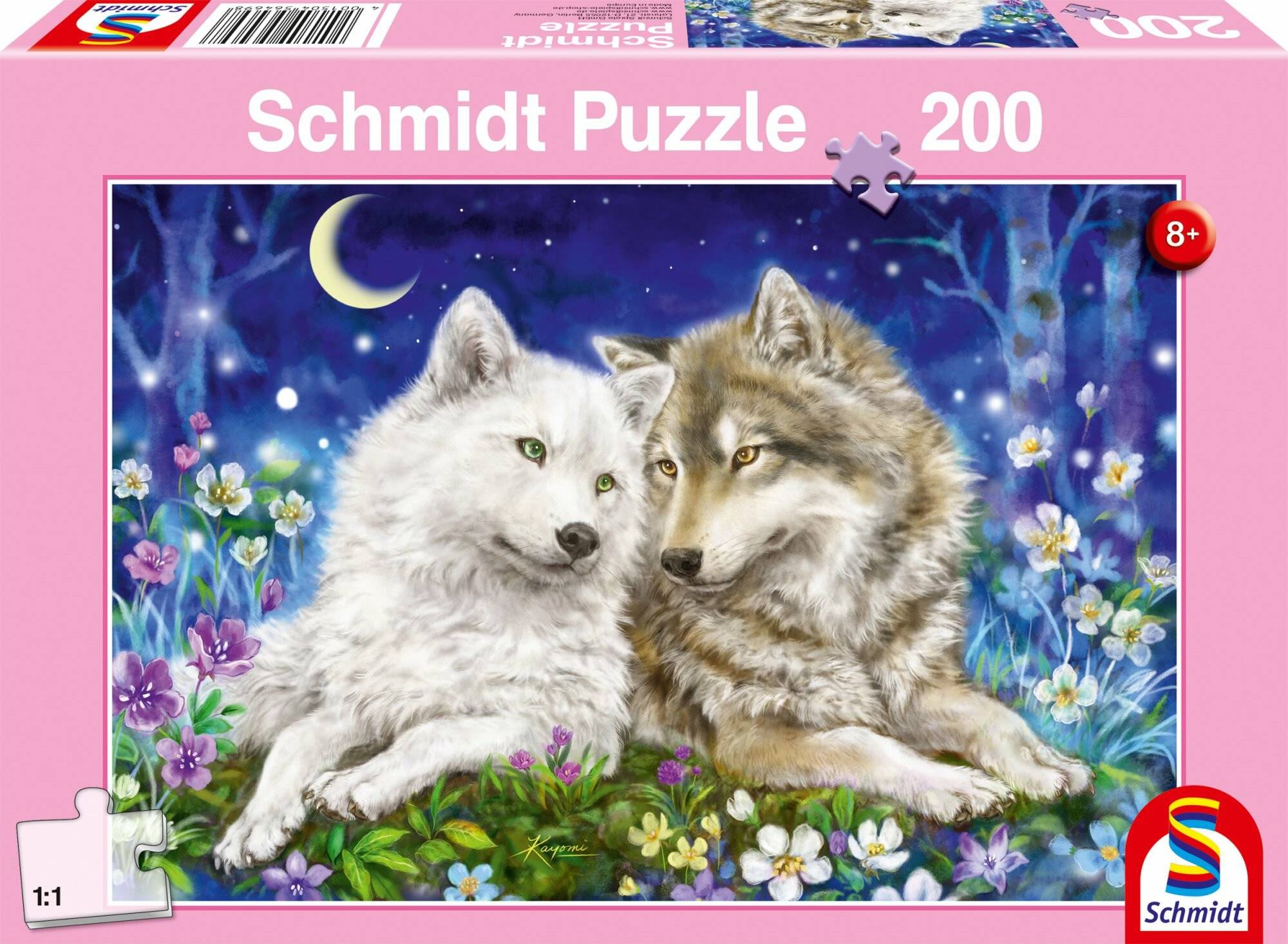 Schmidt Spiele Puzzle Kuschelige Wolfsfreunde 200Teile