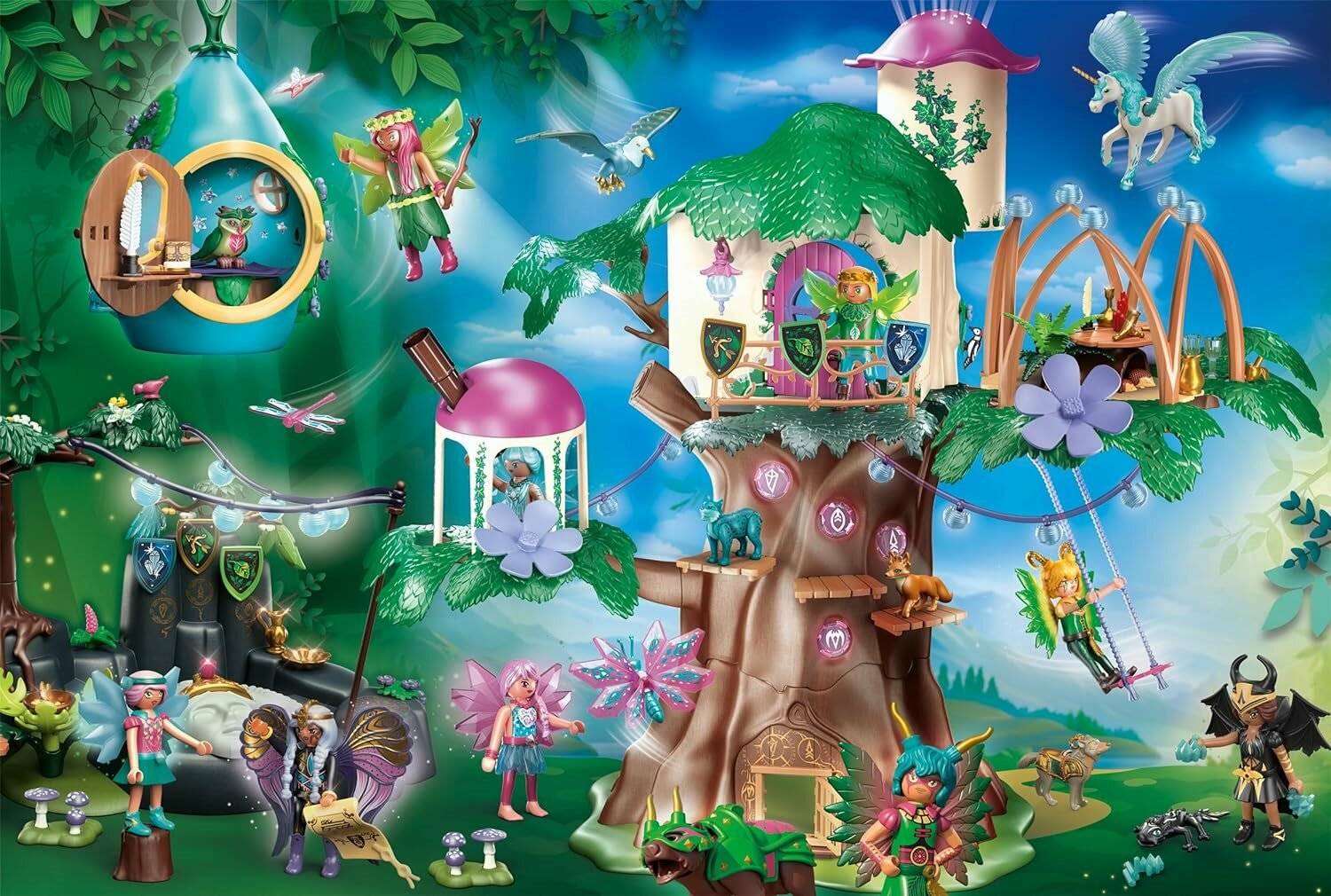 SCHMIDT Puzzle Playmobil Ayuma: Verwunschener Wald der Feen 100 Teile
