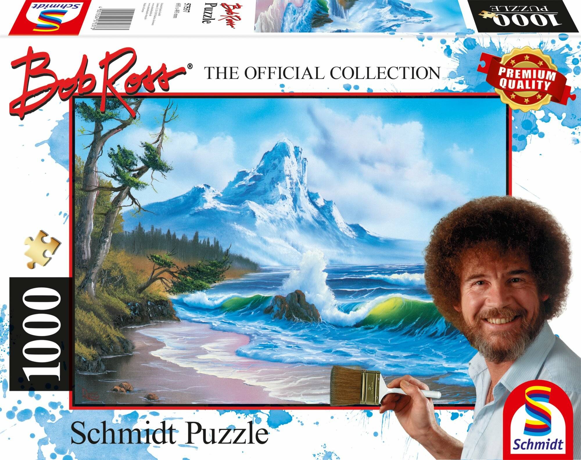 SCHMIDT Puzzle Bob Ross: Berg am Meer 1000 Teile