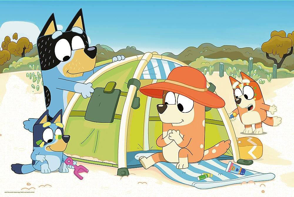 TREFL Puzzle Bluey und ihr groß er Tag MAXI 24 Teile