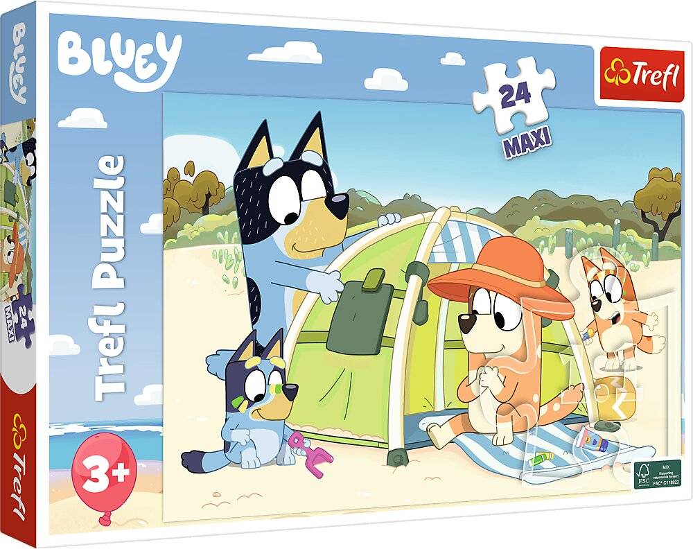 TREFL Puzzle Bluey und ihr groß er Tag MAXI 24 Teile