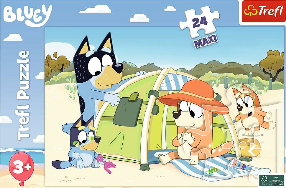 TREFL Puzzle Bluey und ihr groß er Tag MAXI 24 Teile