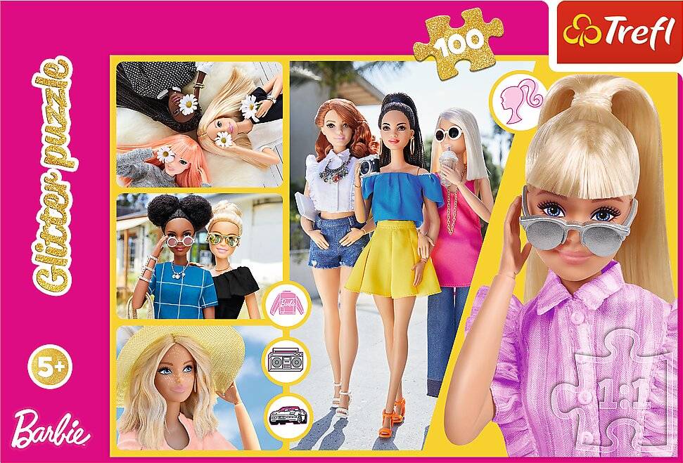 TREFL Sparkling Barbie Puzzle 100 Teile