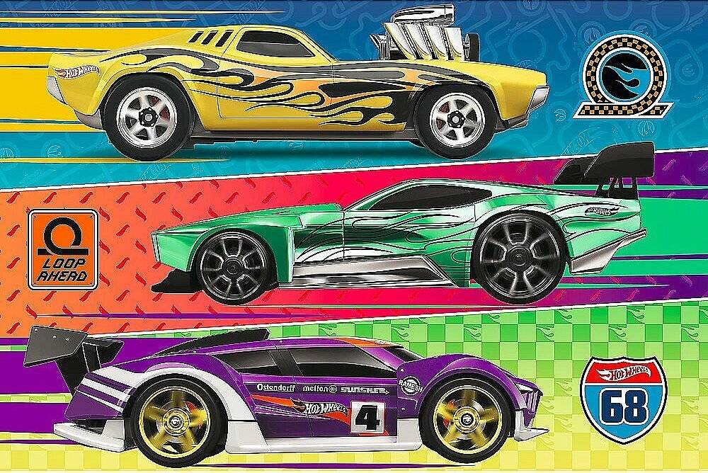 TREFL Puzzle Hot Wheels: Rennen 60 Teile