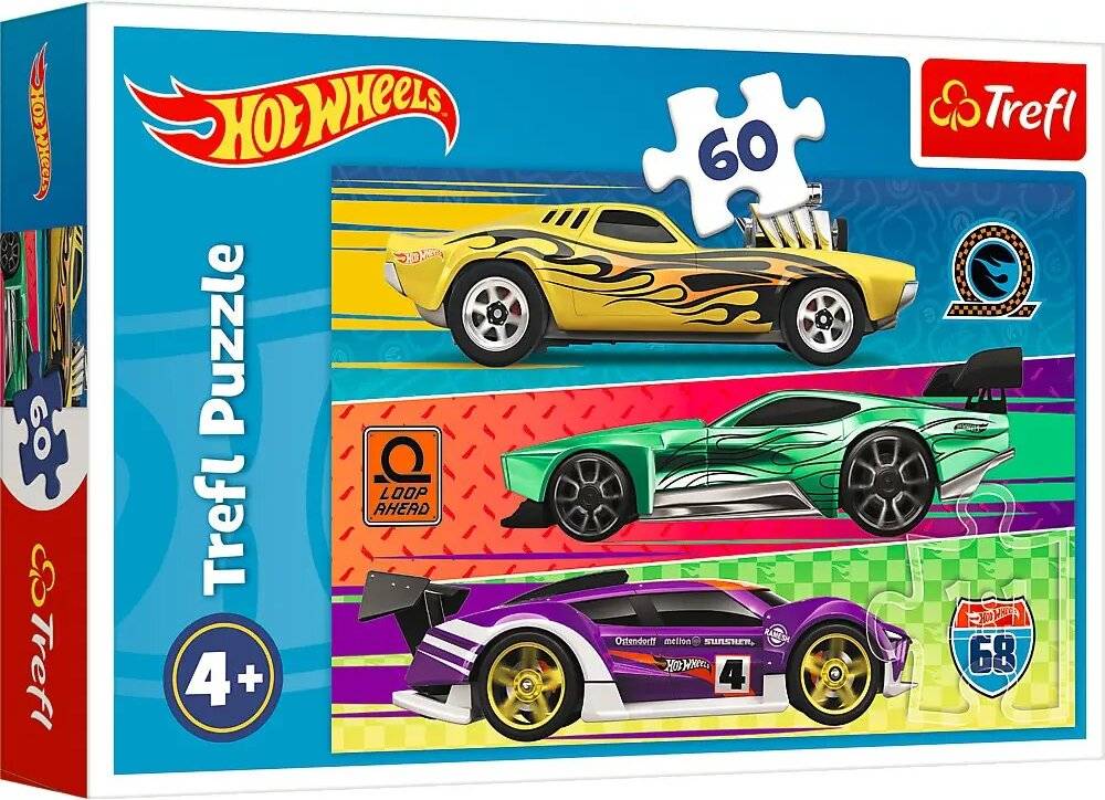 TREFL Puzzle Hot Wheels: Rennen 60 Teile