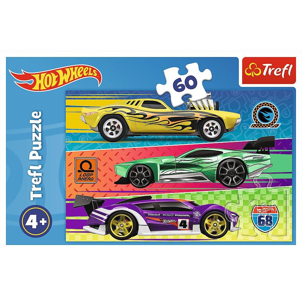 TREFL Puzzle Hot Wheels: Rennen 60 Teile