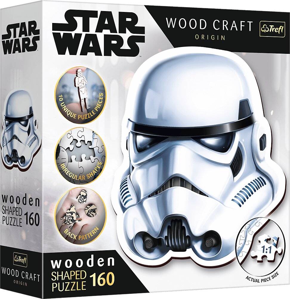 TREFL Wood Craft Origin Puzzle Star Wars: Stormtrooper Helm 160 Teile