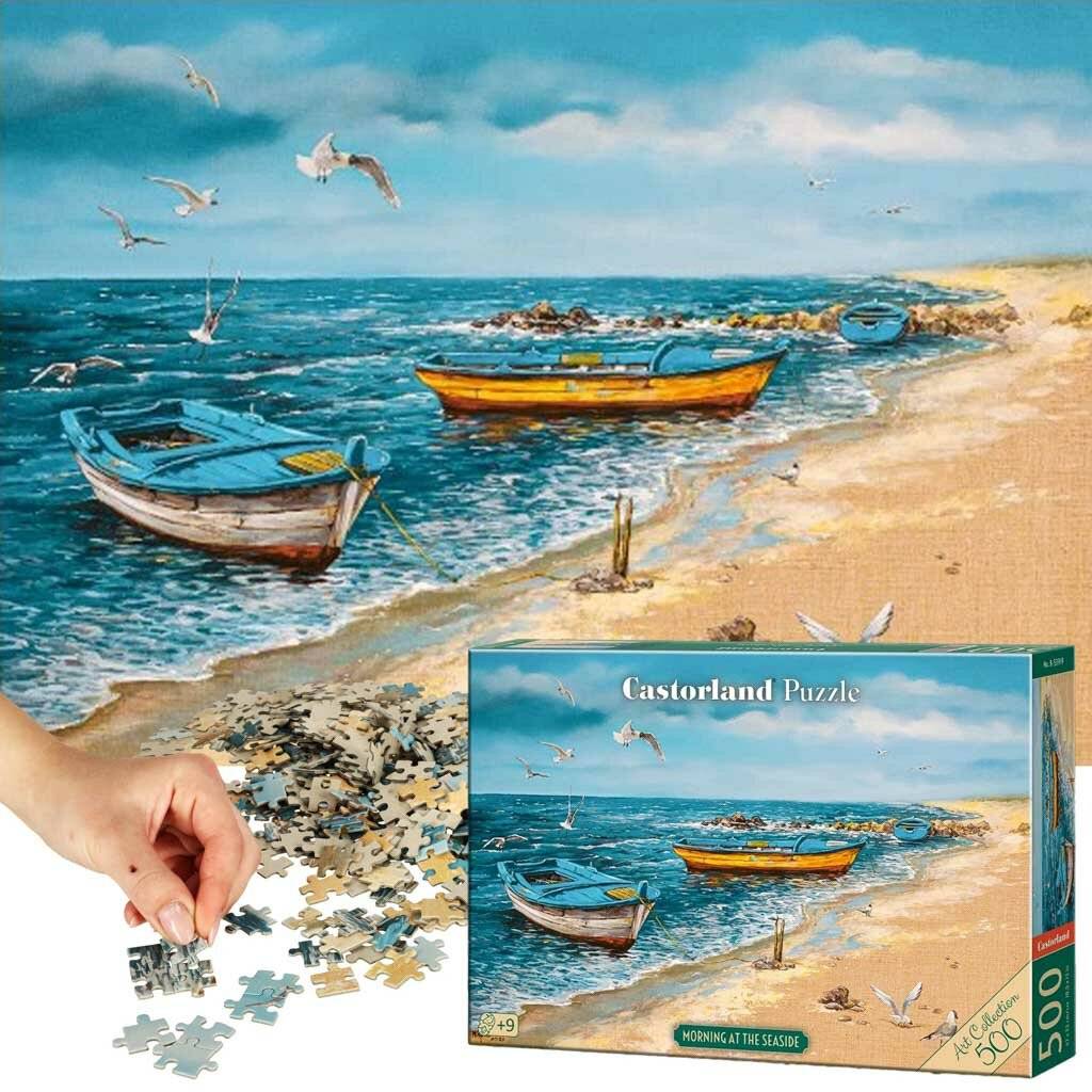 CASTORLAND Puzzle Art Collection Morning on the Seashore 500 Teile