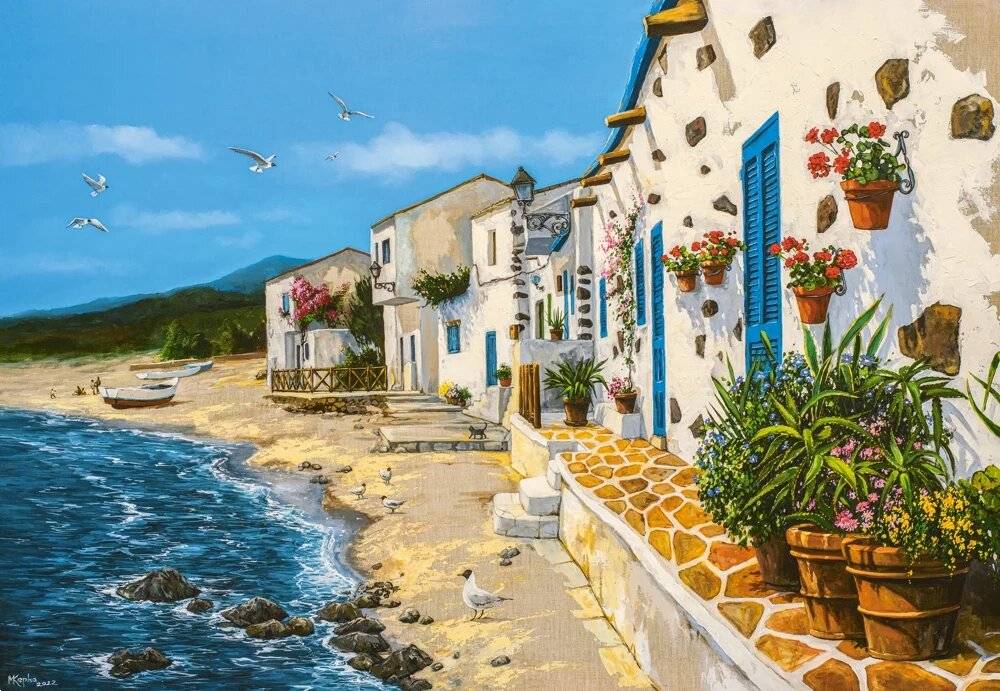 CASTORLAND Puzzle Art Collection: Urlaubsstimmung 1000 Teile