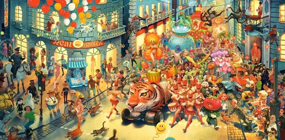CASTORLAND Puzzle Art Collection: Karneval in Rio 4000 Teile