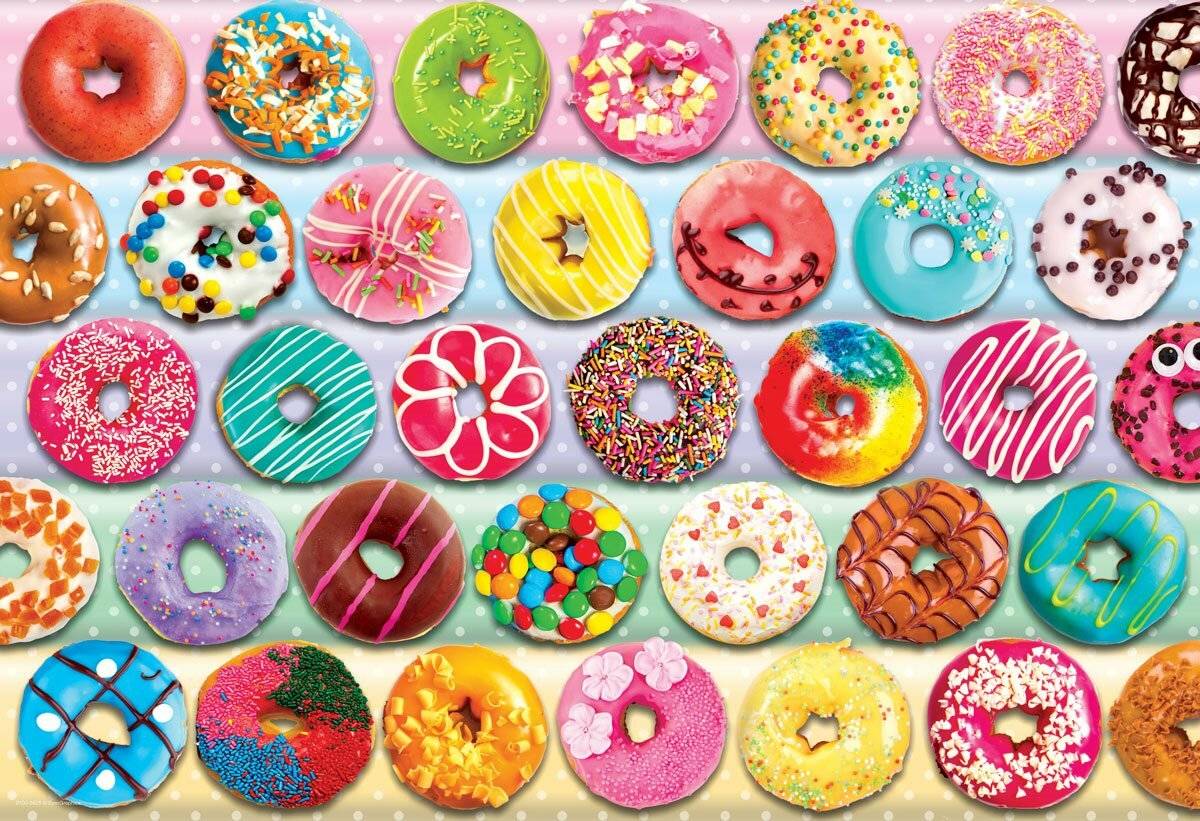 EUROGRAPHICS Lunchbox Puzzle Donuts 100 Teile