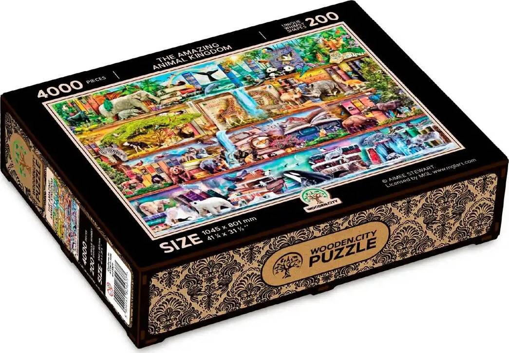 WOODEN CITY Holzpuzzle Wunderschö nes Tierreich 4000 Teile