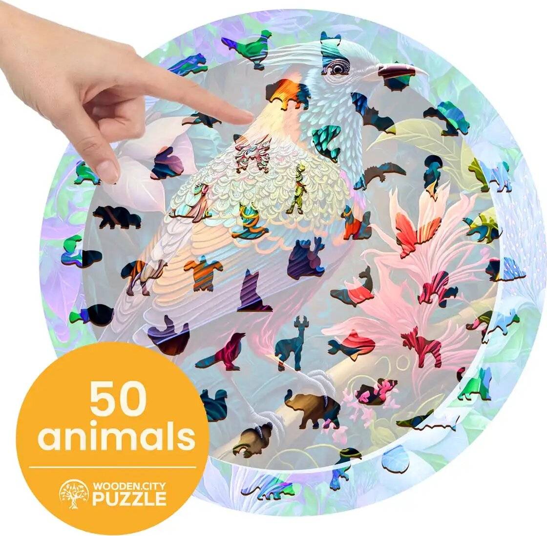 WOODEN CITY Holzpuzzle Bunter Vogel 505 Teile