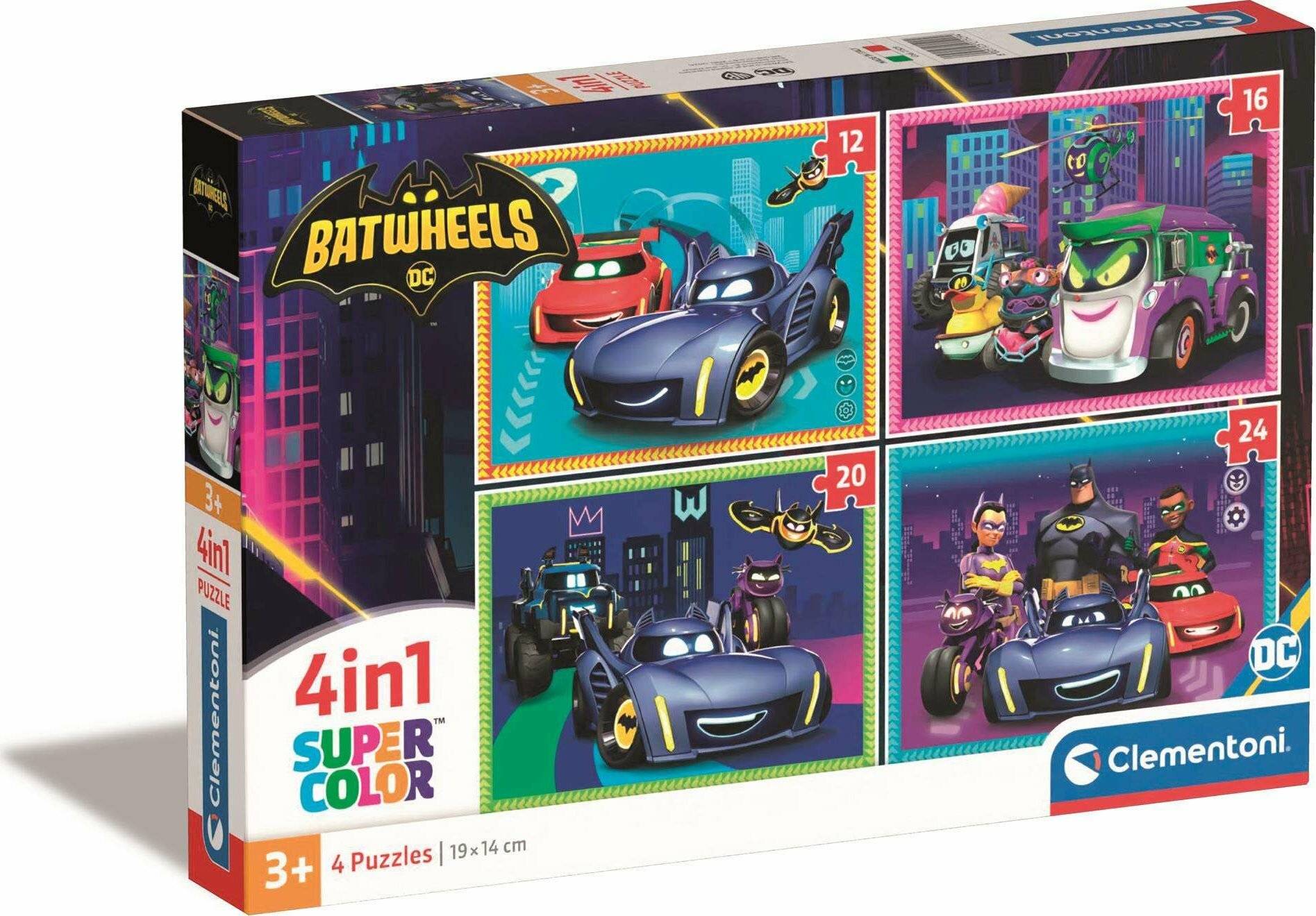 CLEMENTONI Puzzle Fledermaus-Rä der 4in1 ( 12+ 16+ 20+ 24 Teile)