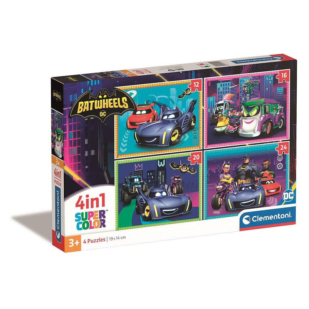 CLEMENTONI Puzzle Fledermaus-Rä der 4in1 ( 12+ 16+ 20+ 24 Teile)