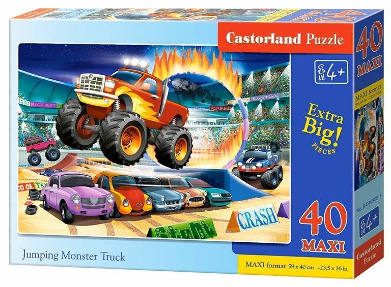 CASTORLAND Jumping Monster Truck MAXI 40 Stü ck