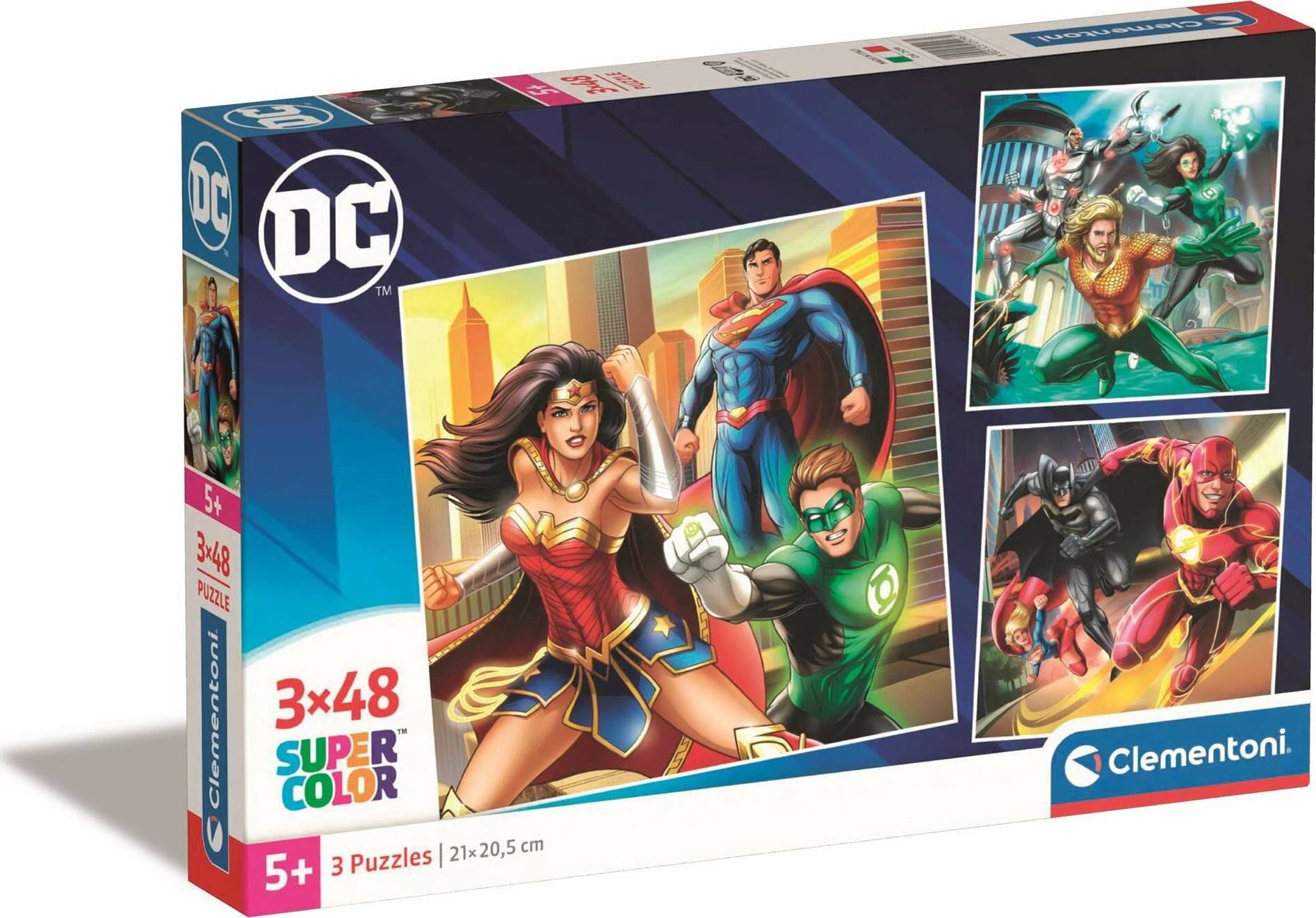 CLEMENTONI Puzzle DC Comics: Justice League 3x48 Teile