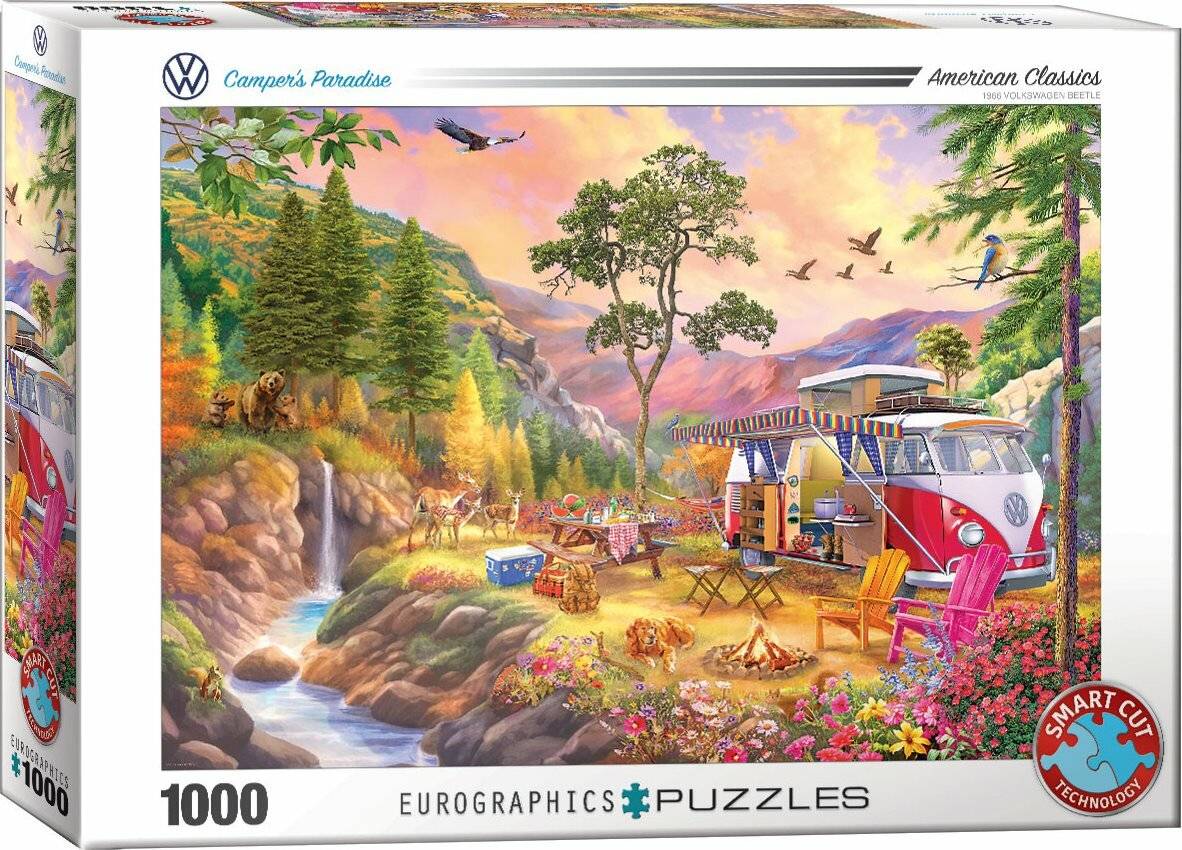EUROGRAPHICS Puzzle VW Bus: Campers Paradise 1000 Teile