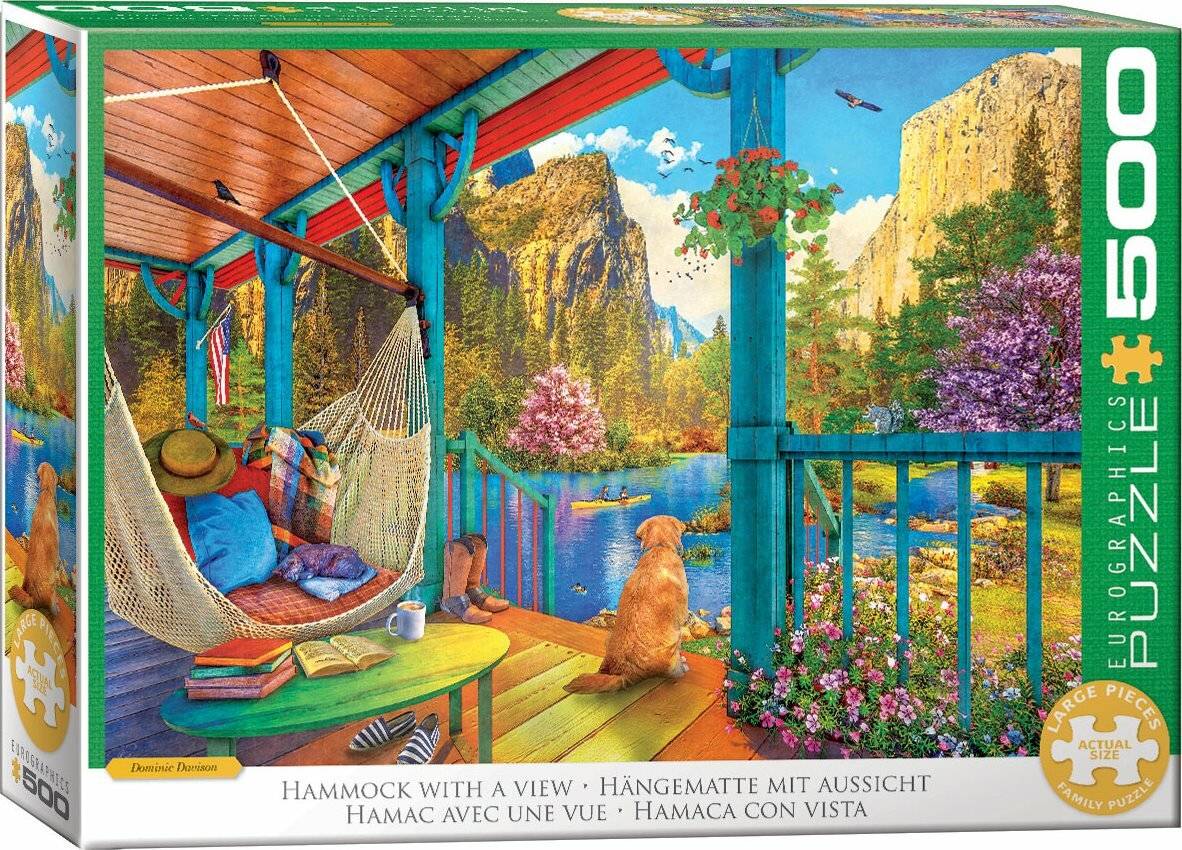 EUROGRAPHICS Puzzle Hä ngematte mit Aussicht XL 500 Teile