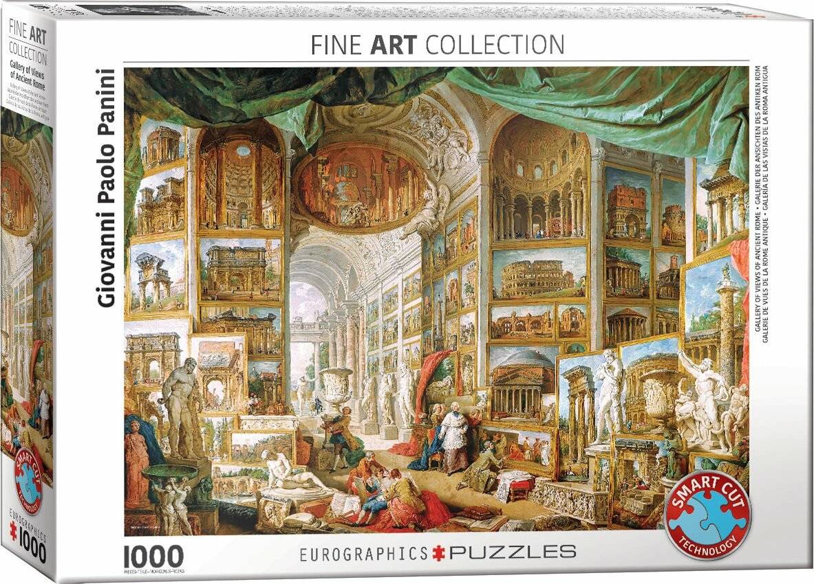 EUROGRAPHICS Puzzle Bildergalerie mit Ansichten des modernen Roms 1000 Teile