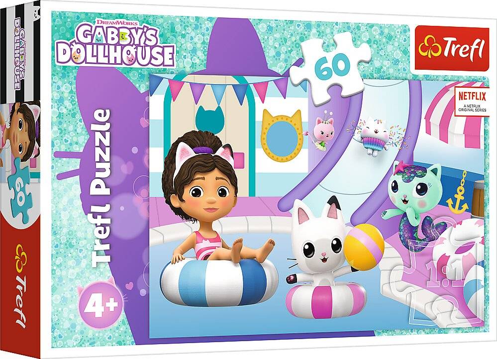 TREFL Gaby' s Magic House Puzzle: Gaby im Pool 60 Teile
