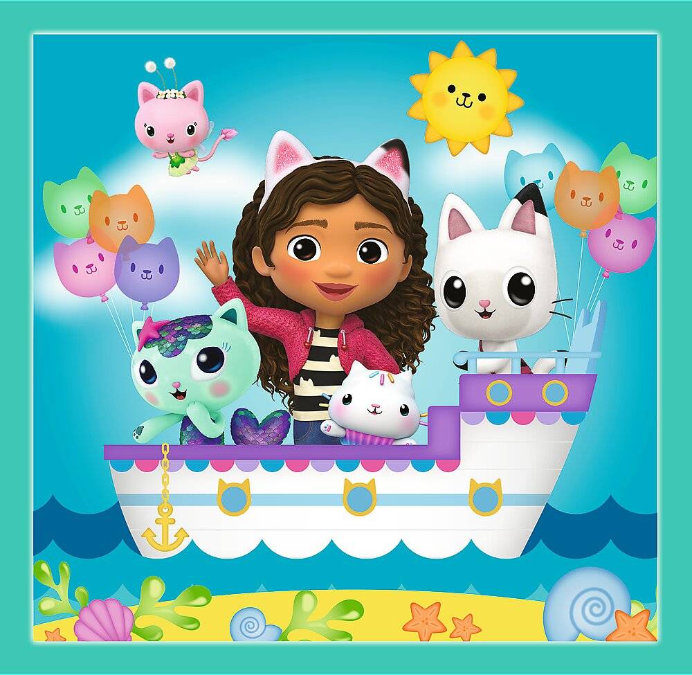 TREFL Puzzle Gaby' s Magic House: Gabys Aktivitä ten 3in1 ( 20,36,50 Teile)