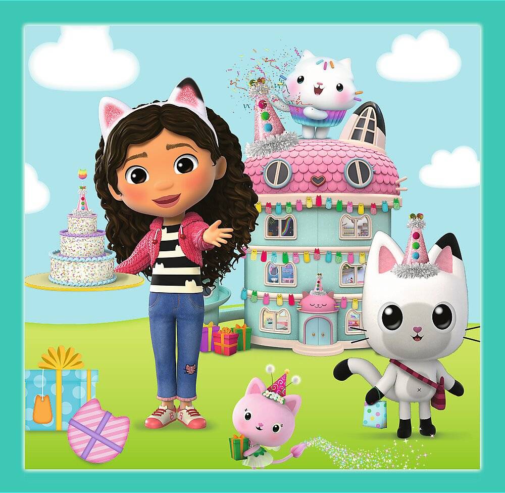 TREFL Puzzle Gaby' s Magic House: Gabys Aktivitä ten 3in1 ( 20,36,50 Teile)