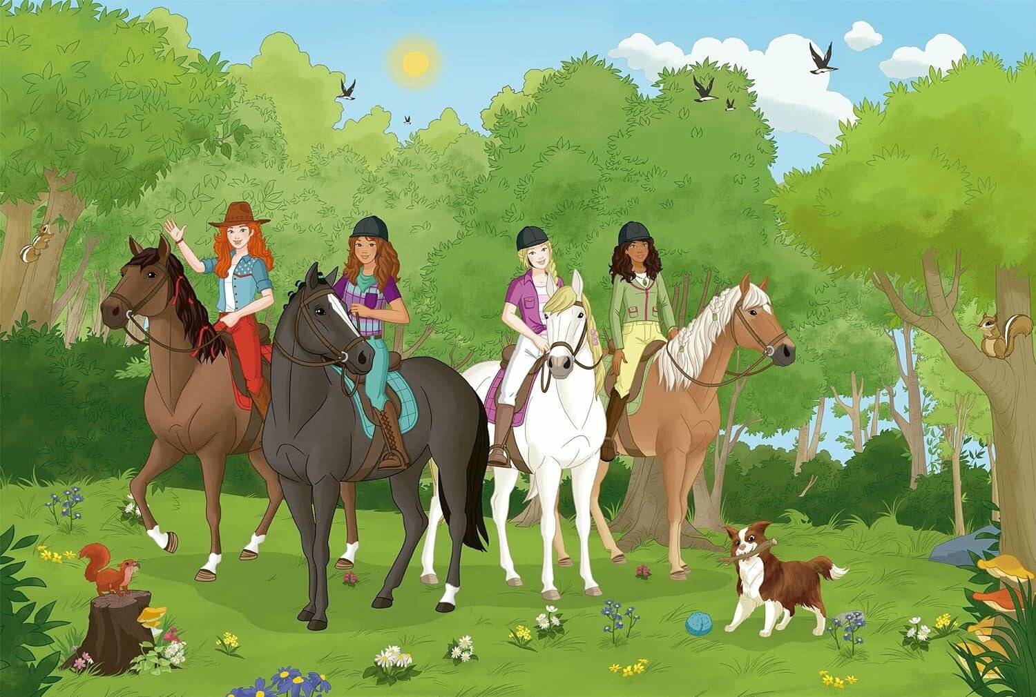 SCHMIDT Puzzle Schleich Nature Trip 150 Teile + Schleich Figur