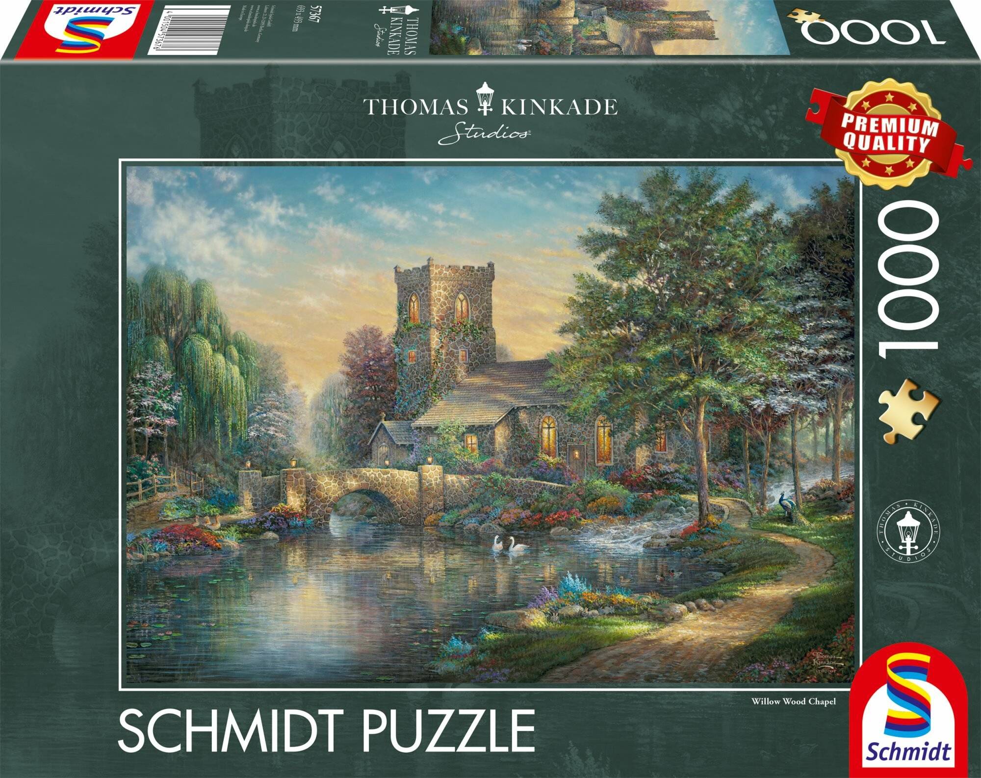 SCHMIDT Puzzle Kapelle im Weidenwald 1000 Teile