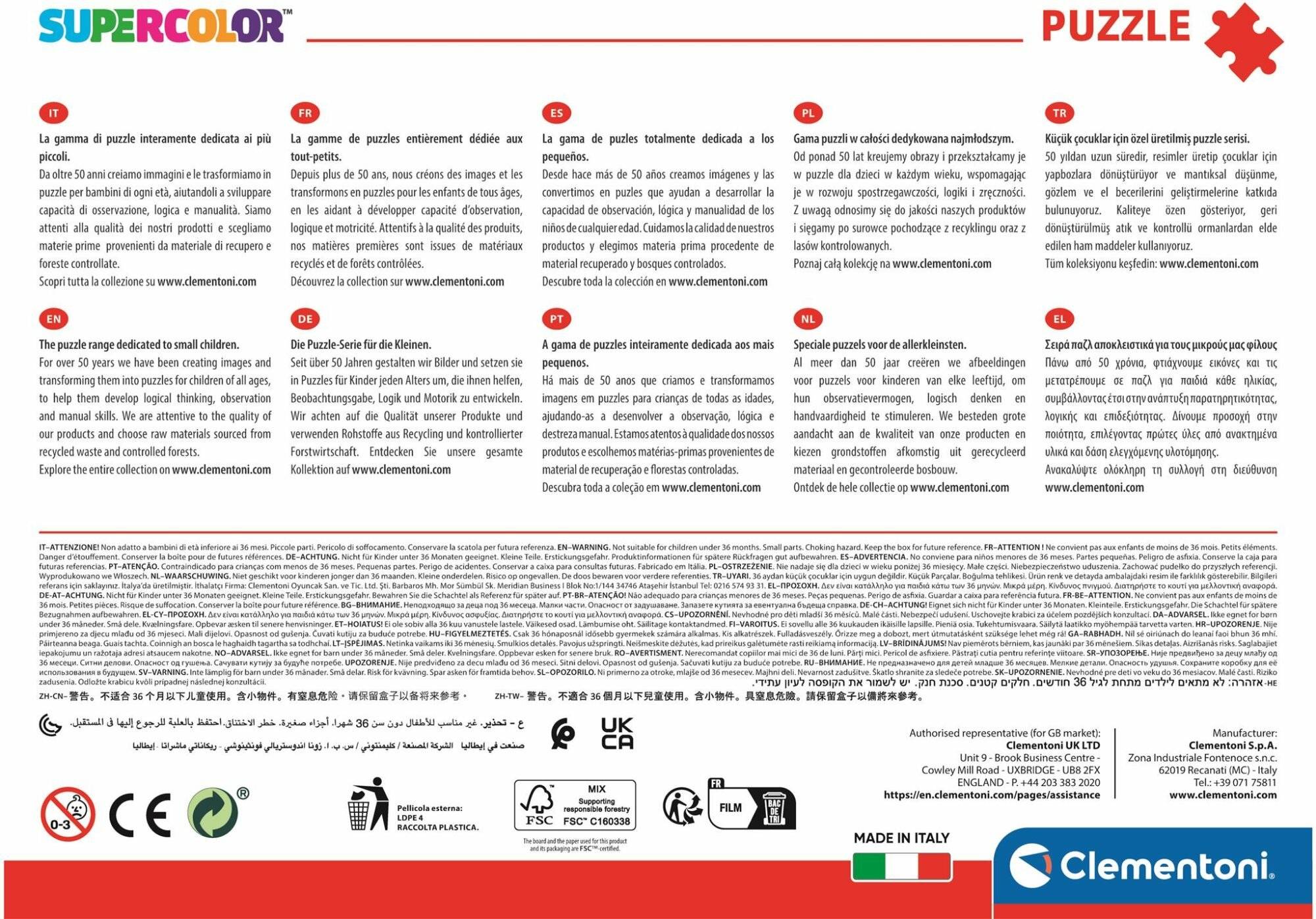 CLEMENTONI Puzzle Tlapková Patrouille im groß en Film 104 Teile