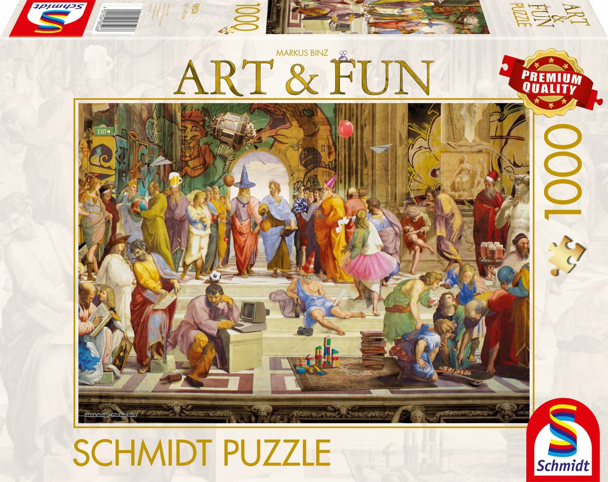 SCHMIDT Puzzle Art&Fun: Athener Schule 2024, 1000 Teile