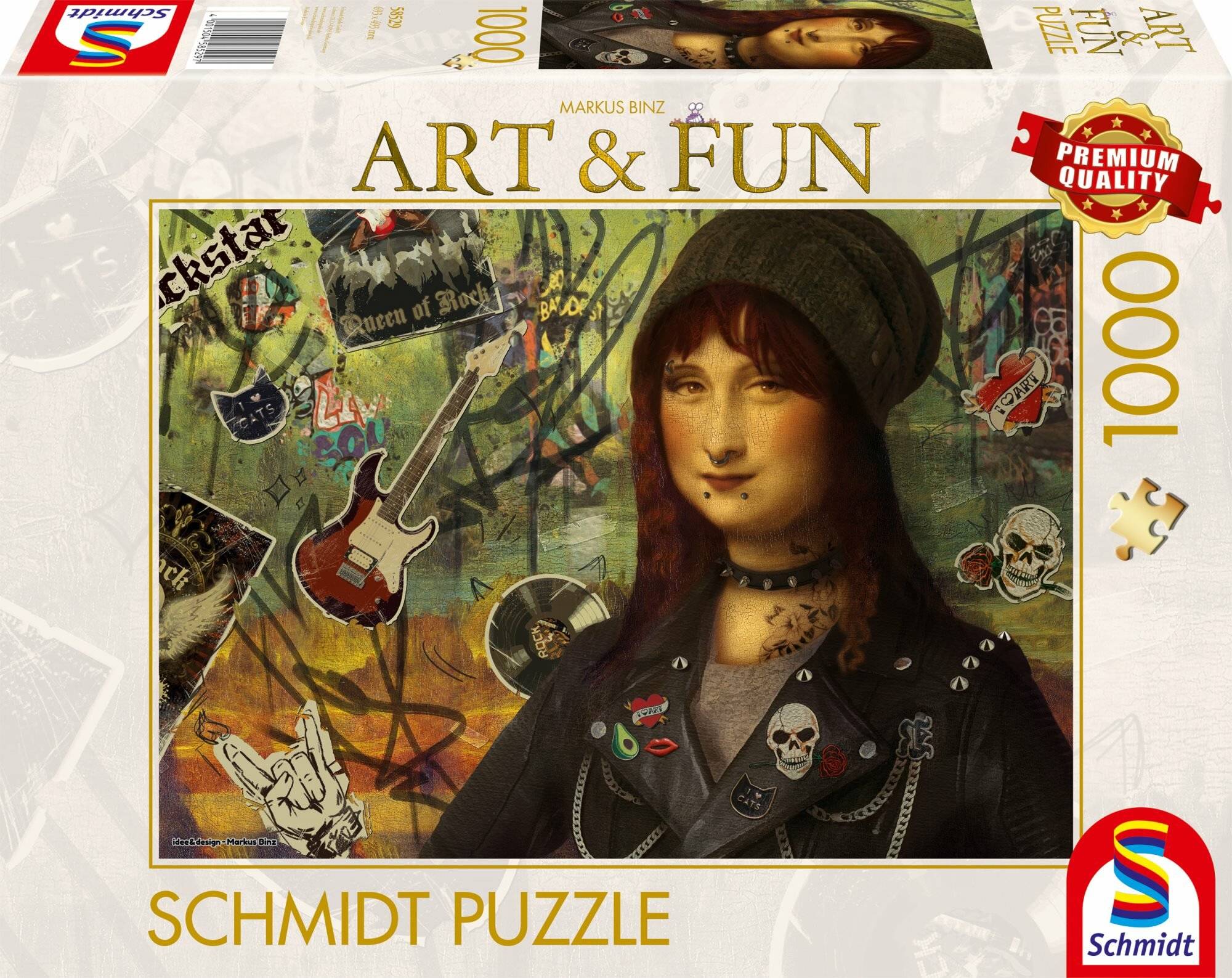 SCHMIDT Puzzle Art&Fun: Mona Lisa 2024, 1000 Teile