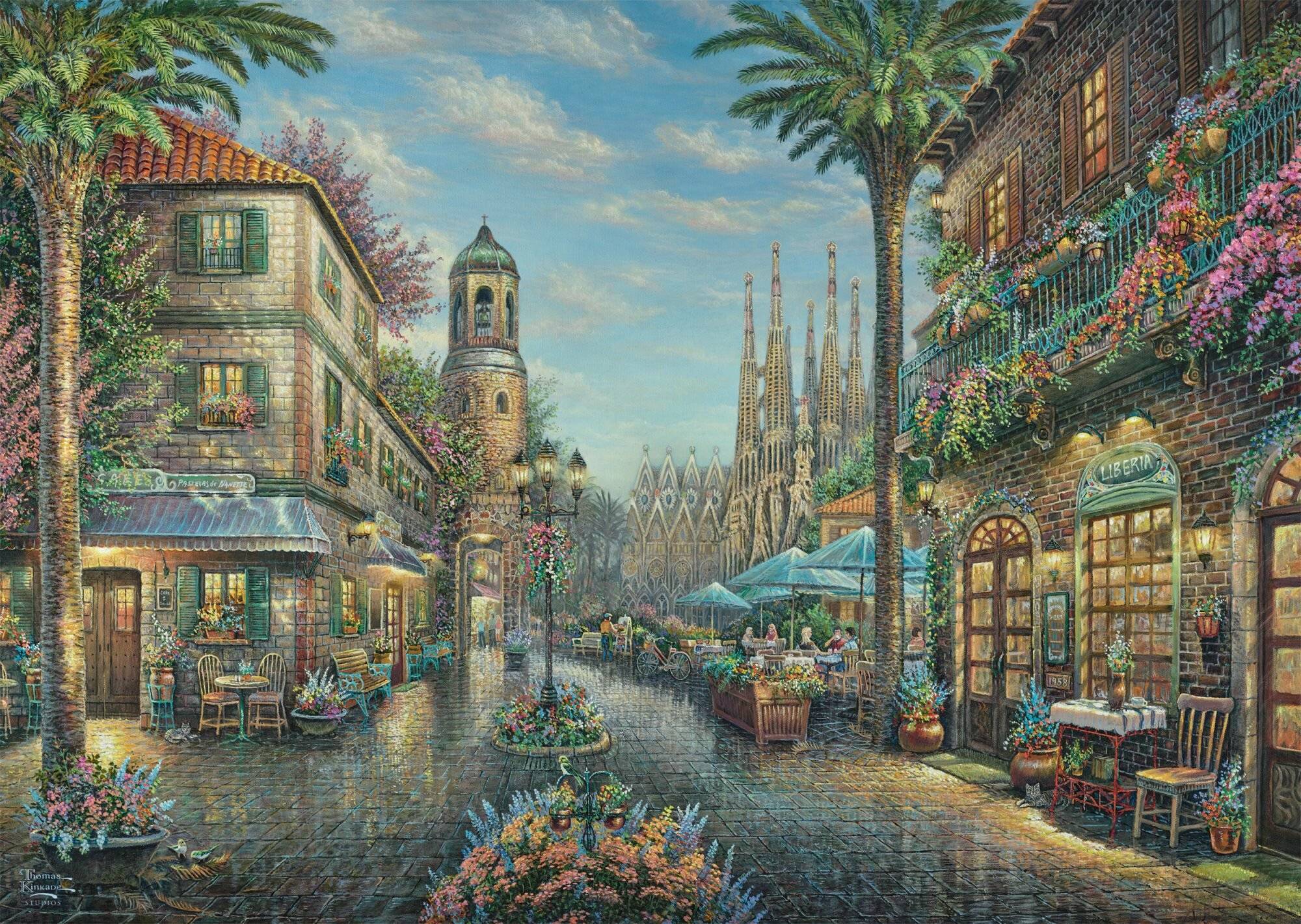 SCHMIDT Puzzle The Gentleman' s Cafe 1000 Teile