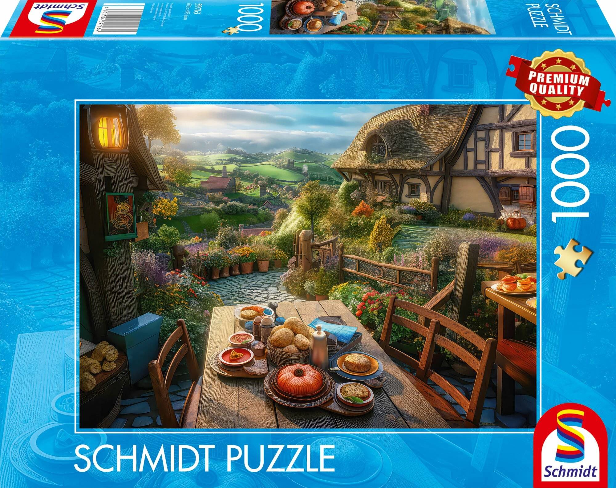 SCHMIDT Puzzle Frü hstü ck mit Aussicht 1000 Teile