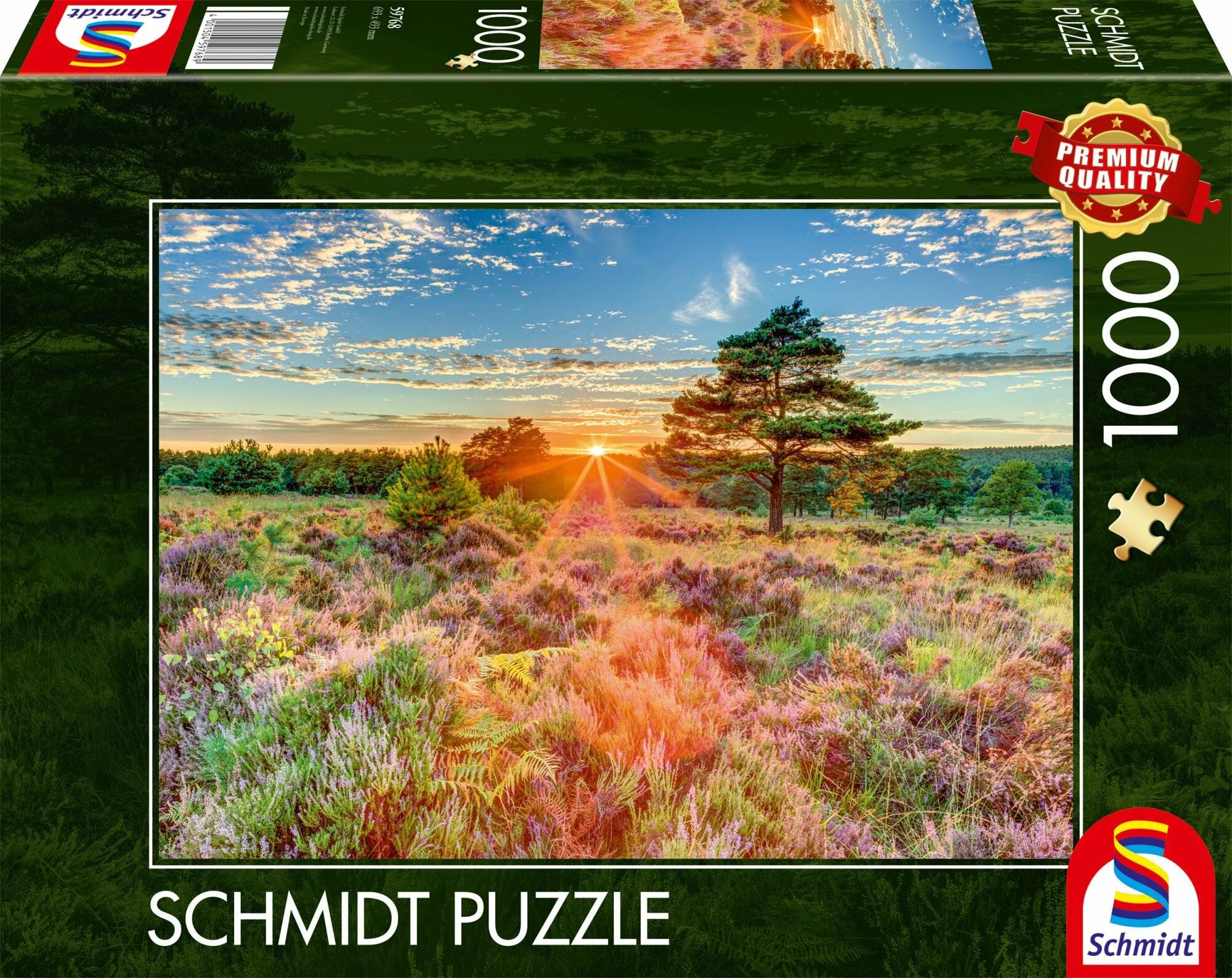 Schmidt Spiele Heide im Sonnenuntergang, Puzzle 1.000 Teile
