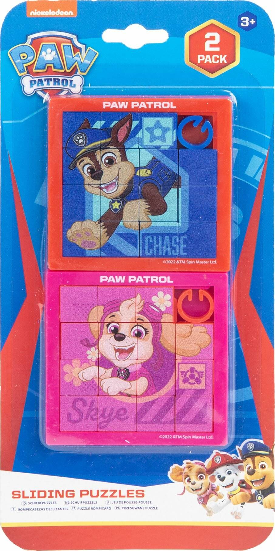 SPIN MASTER Schiebepuzzle Paw Patrol 2in1